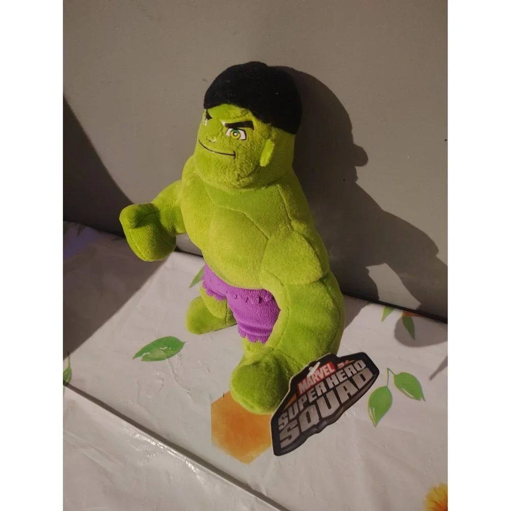 Marvel Super Hero Squad Hulk Plush Stuffed Toy Green Purple 2012 Just Play